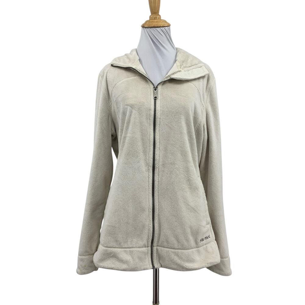 Marmot Jacket Womens L Large Sand High Pile Embroidered Floral Full Zip Pocket